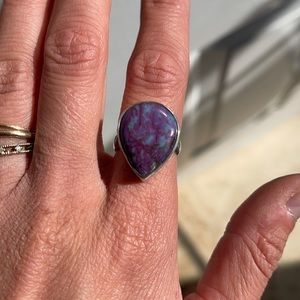 Silver Teardrop Ring